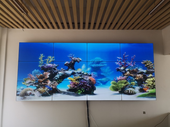 公海7108线路液晶拼接屏项目实拍图