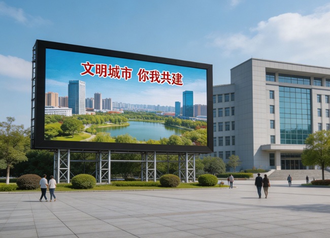 深圳福田某市政广场户外大屏项目.jpg 深圳福田某市政广场户外大屏项目.jpg