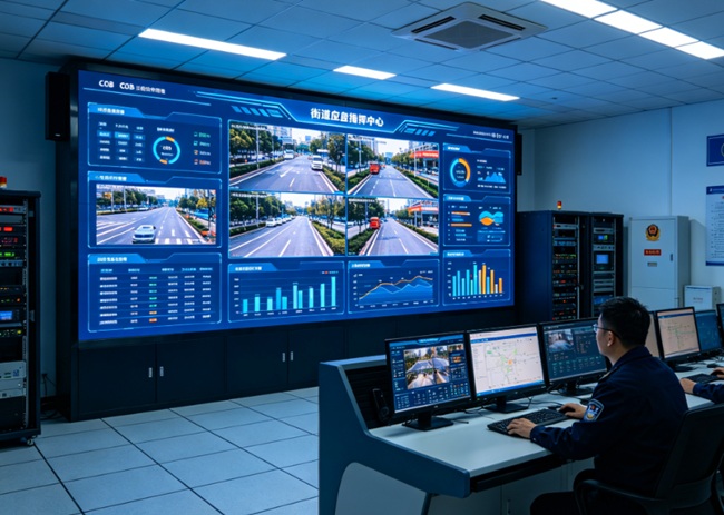 公海7108线路应急指挥中心COB大屏实拍.jpg 公海7108线路应急指挥中心COB大屏实拍.jpg